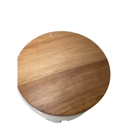 Rae Dunn Artisan Collection Ceramic‎ Canister With Wooden Lid Pre Owned - Picture 2 of 8